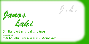 janos laki business card